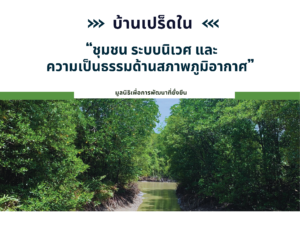 บ้านเปร็ดใน : ชุมชน ระบบนิเวศ และความเป็นธรรมด้านสภาพภูมิอากาศ ตอนที่ 3